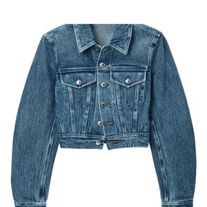 Alexander Wang Cropped Denim Jacket Small